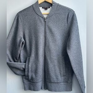 MICHAEL KORS mens small grey zip sweater